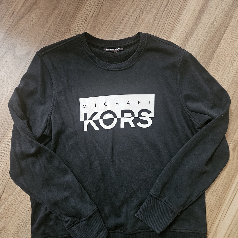 Men's Michael Kors Black Crewneck Sweatshirt Size Med